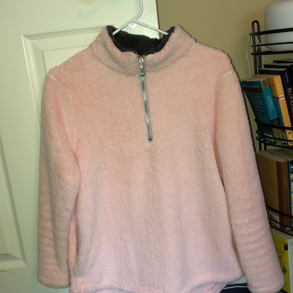 Fluffy quarter zip